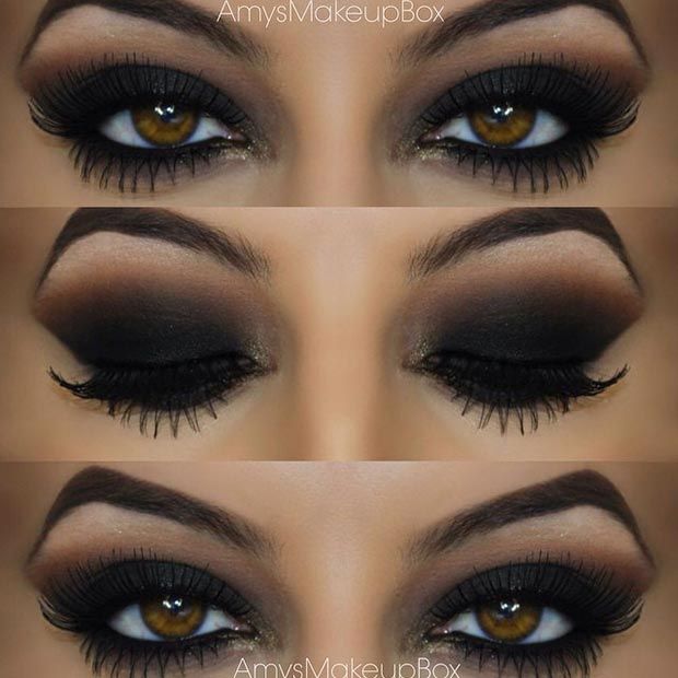 This look is the dark seductive smokey eye, I try these colours for my everyday look. Let me tell you it works! Brings your beautiful eyes to the point that you