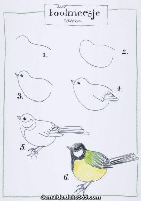 Tutos Dessins D Oiseaux Tape Par Tape Pour Apprendre Dessiner