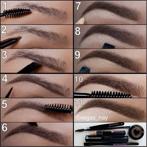 Les sourcils: 