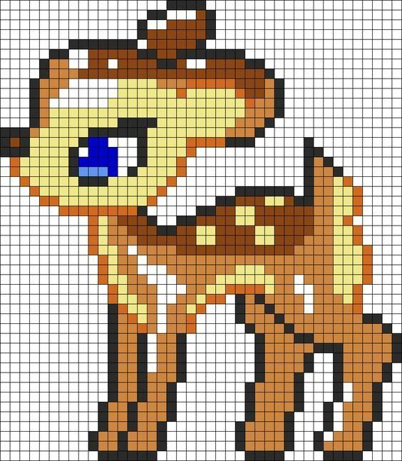 32 Top Idees De Pixel Art Animaux Faciles A Faire