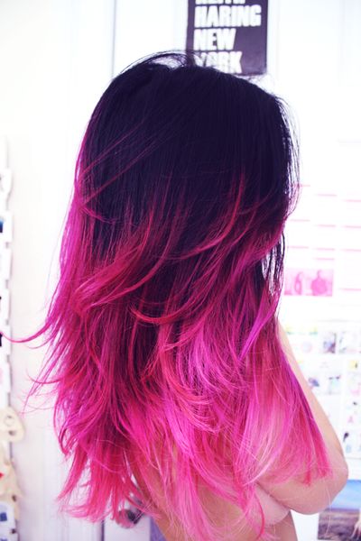 Coloration cheveux violet et rose ♥: 