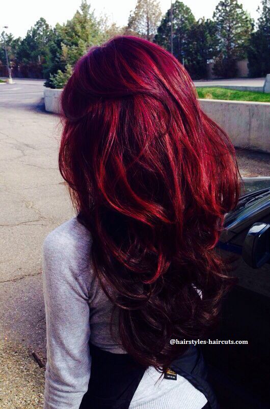 #cheveux #couleur rouge #colorful #hair: 