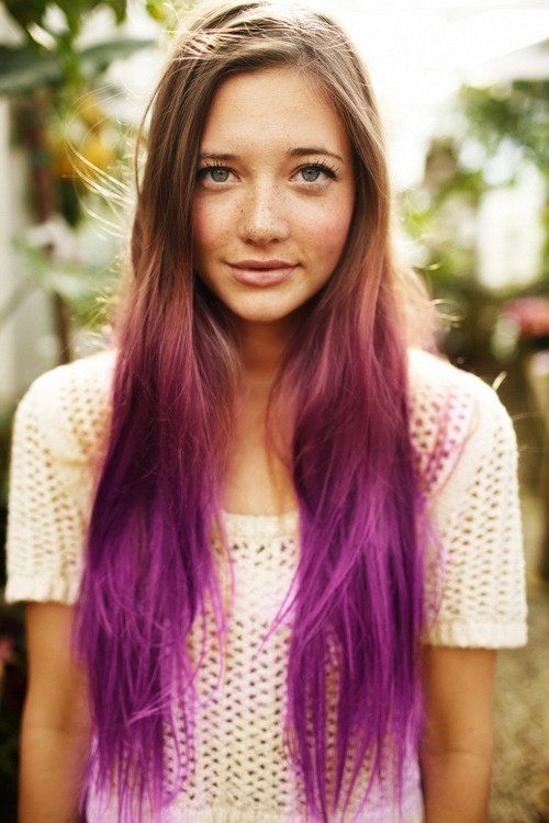 Hair Tie & Dye Purple: 