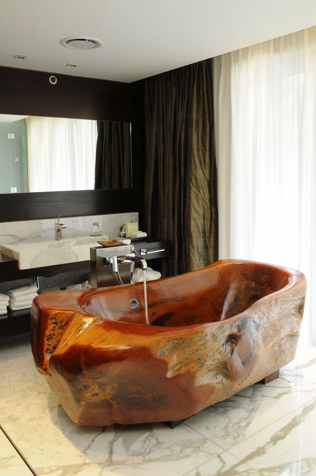 Le top 20 des plus belles salles de bains en bois 1