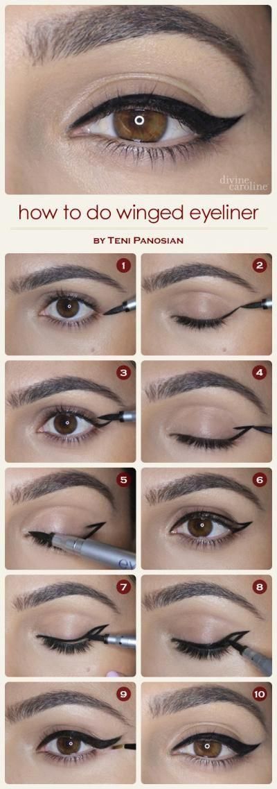 #Eyelinner Apply #Secrets, see on: http://mymakeupideas.com/how-to-apply-eyeliner-tips-and-ideas/: 