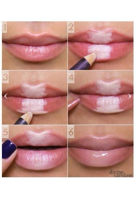 Make up lips: 