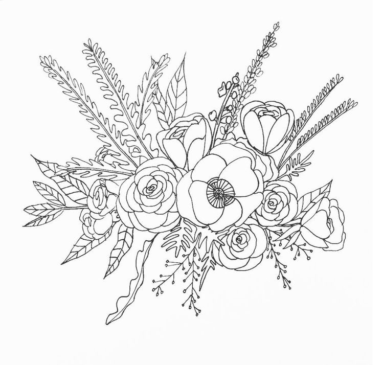 25 idées de dessin de fleurs pour s'inspirer 9