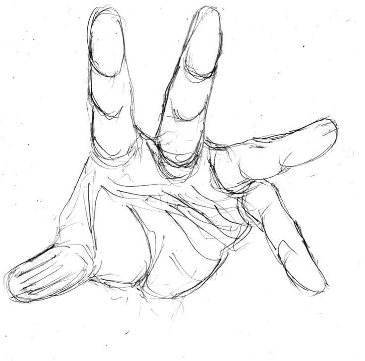 59 tutos & idées pour apprendre à dessiner une main 28