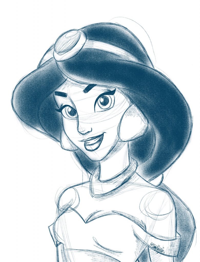 40 top idées de princesses Disney à dessiner 1