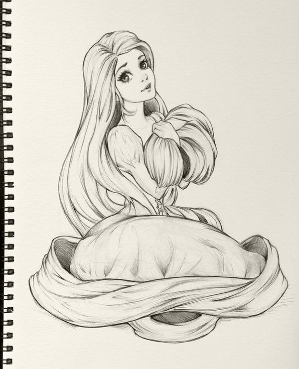 40 top idées de princesses Disney à dessiner 14