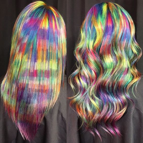 17 top idées de colorations de cheveux en Tie & Dye 2