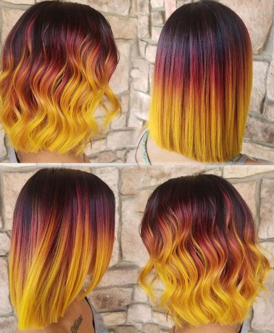 17 top idées de colorations de cheveux en Tie & Dye 7