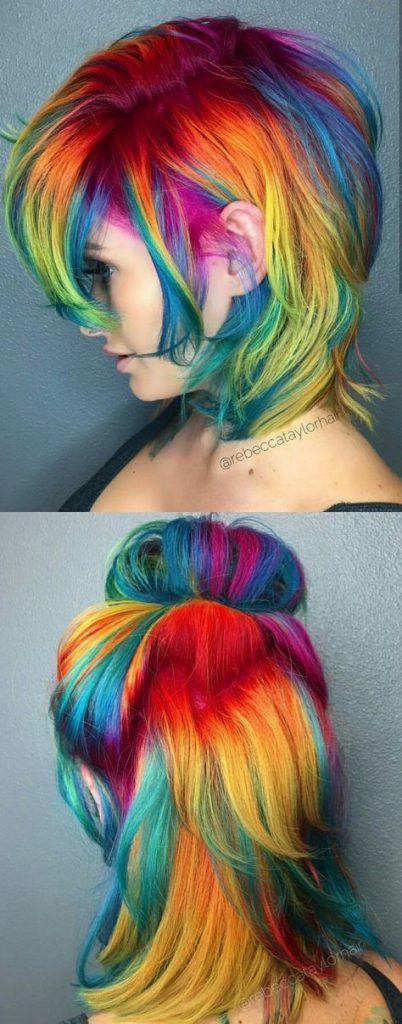 17 top idées de colorations de cheveux en Tie & Dye 17