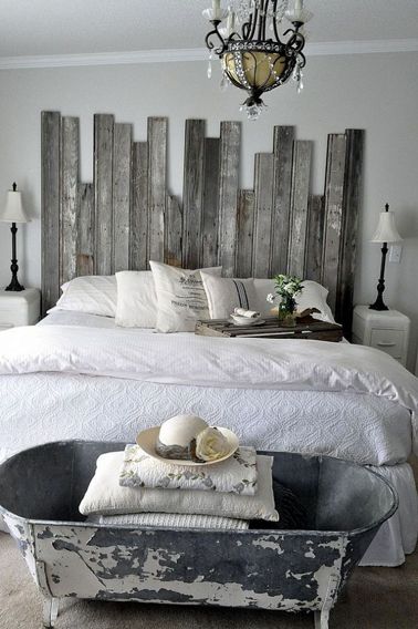 22 têtes de lit DIY originales en bois faites maison 12