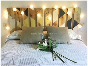 22 têtes de lit DIY originales en bois faites maison 15