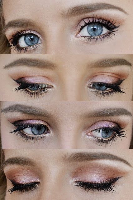19 top idées de maquillages pour les yeux bleus 19
