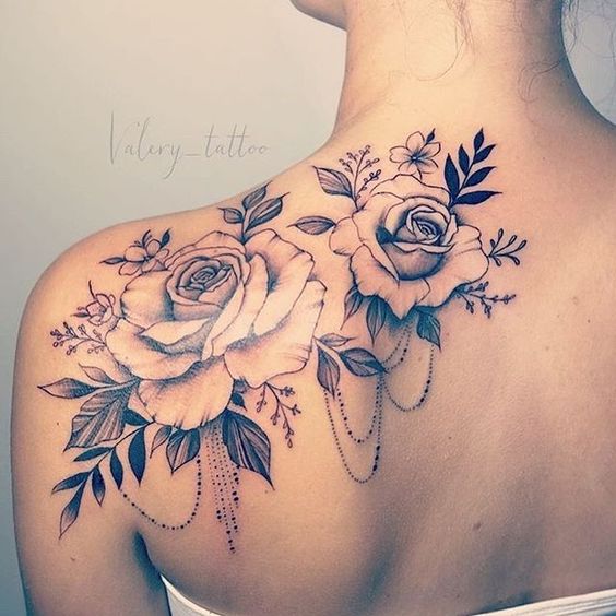 48 top idées de beaux tatouages avec des roses 27