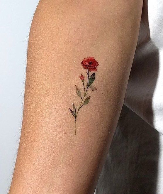 48 top idées de beaux tatouages avec des roses 30