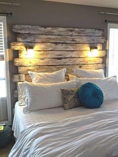 22 têtes de lit DIY originales en bois faites maison 3
