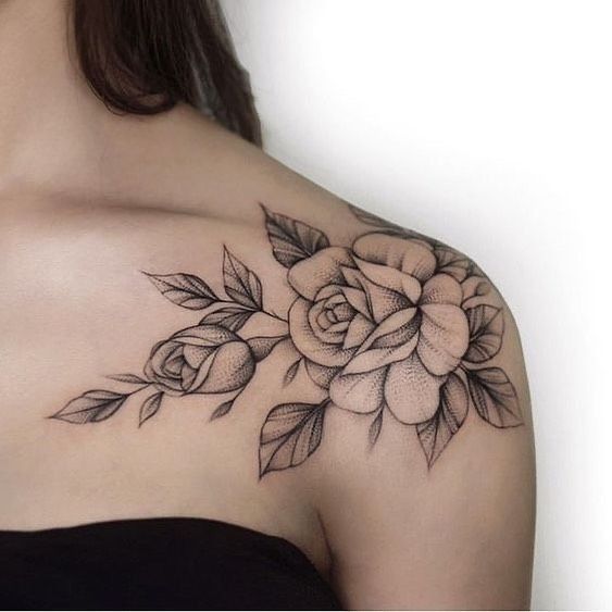 48 top idées de beaux tatouages avec des roses 40