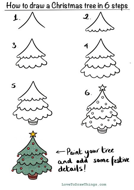 21 Tutos Dessins Noël : Pour apprendre à faire les dessiner à Noël 5
