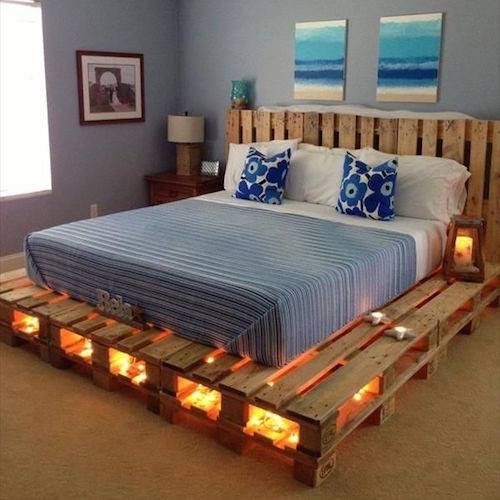 22 têtes de lit DIY originales en bois faites maison 7