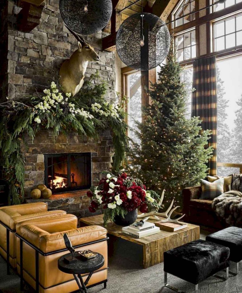 65 idées de décorations de Noël pour embellir son salon 15