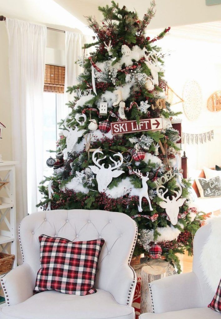 77 belles décorations de Noël pour décorer son salon 18