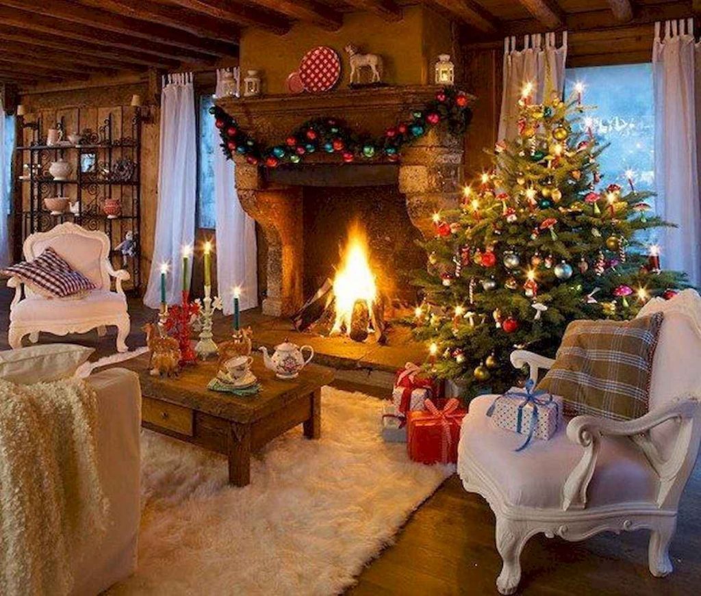 65 idées de décorations de Noël pour embellir son salon 2