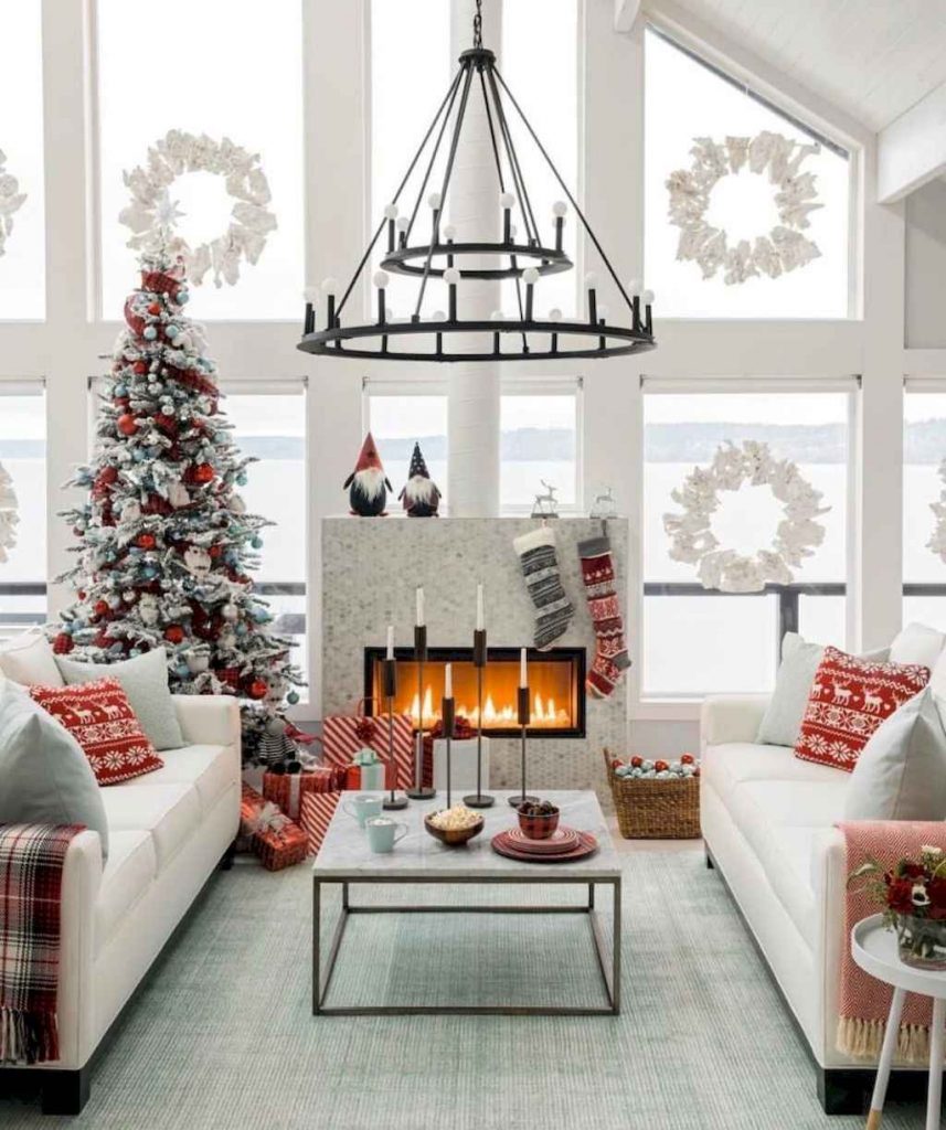 65 idées de décorations de Noël pour embellir son salon 24