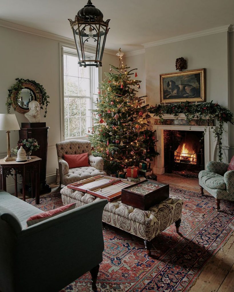 77 belles décorations de Noël pour décorer son salon 32