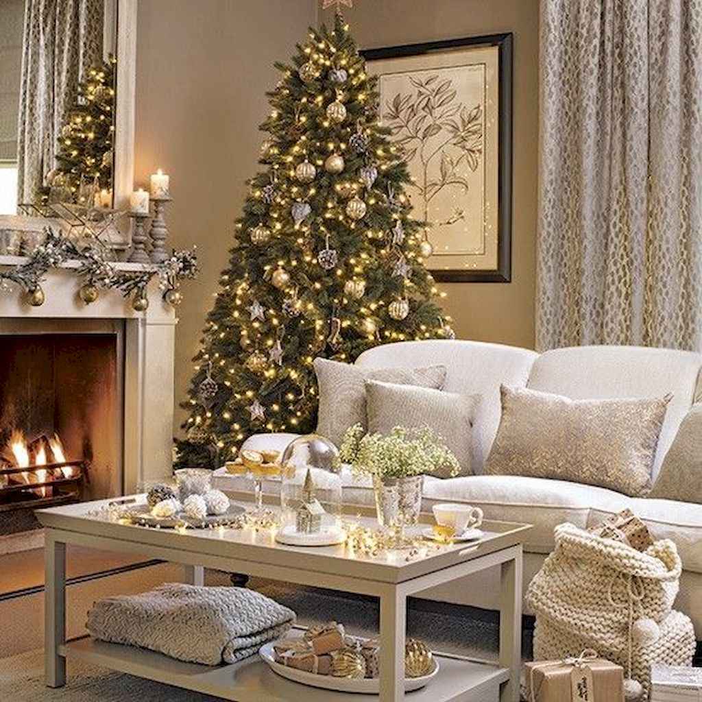 65 idées de décorations de Noël pour embellir son salon 34