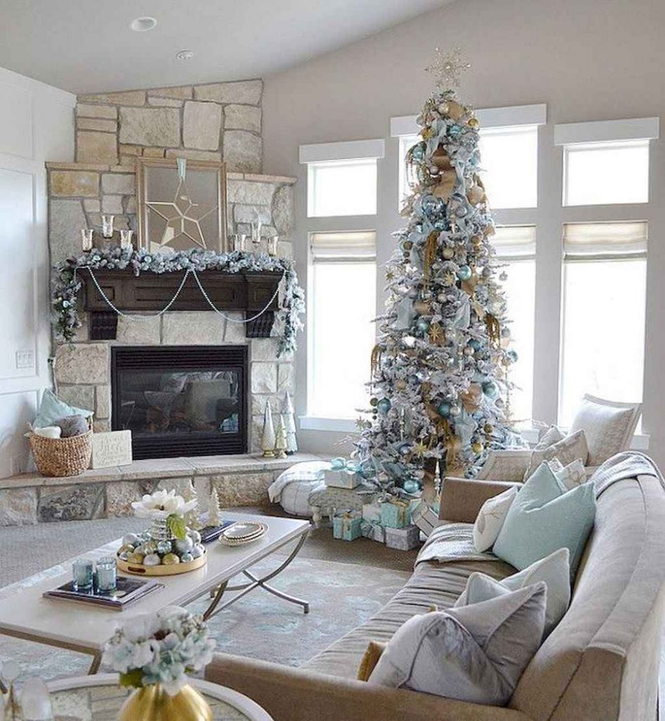 65 idées de décorations de Noël pour embellir son salon 52