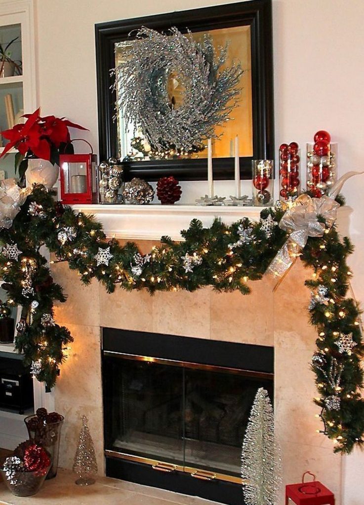 77 belles décorations de Noël pour décorer son salon 74