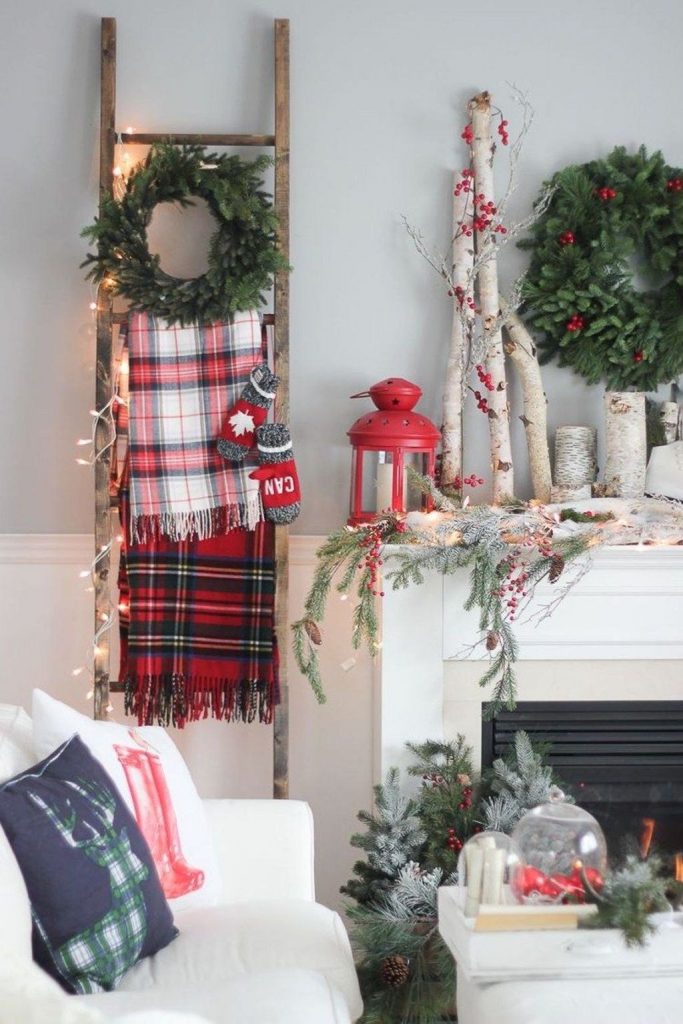 77 belles décorations de Noël pour décorer son salon 8
