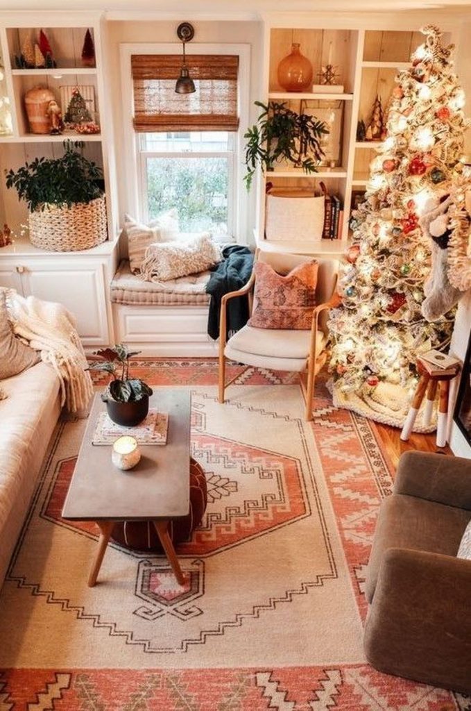 77 belles décorations de Noël pour décorer son salon 76