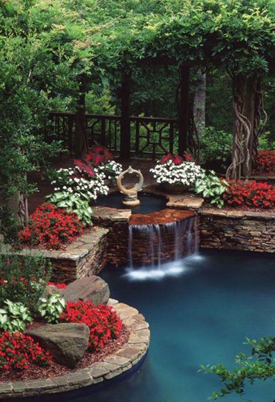 27 idées de bassins avec cascade pour embellir son jardin 15