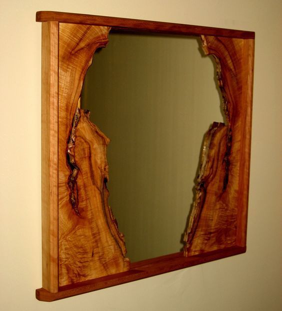 19 idées de miroirs à faire avec du bois 7