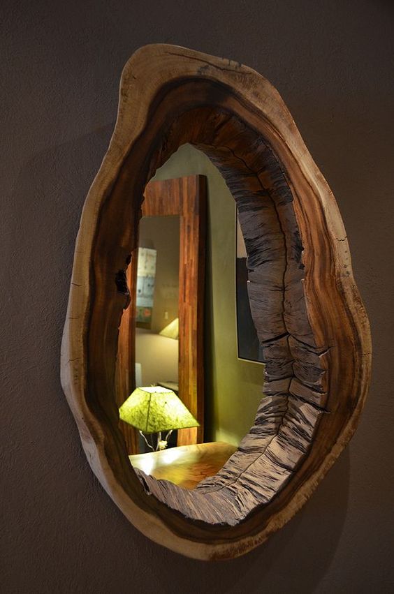 19 idées de miroirs à faire avec du bois 19