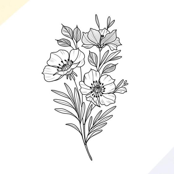100 top idées & tutos de dessins de fleurs : pour apprendre à dessiner des fleurs 25