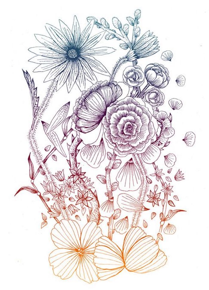 100 top idées & tutos de dessins de fleurs : pour apprendre à dessiner des fleurs 38