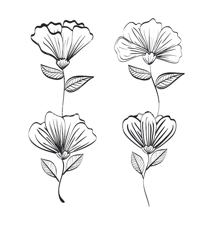 100 top idées & tutos de dessins de fleurs : pour apprendre à dessiner des fleurs 47