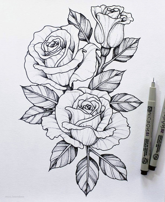 100 top idées & tutos de dessins de fleurs : pour apprendre à dessiner des fleurs 48