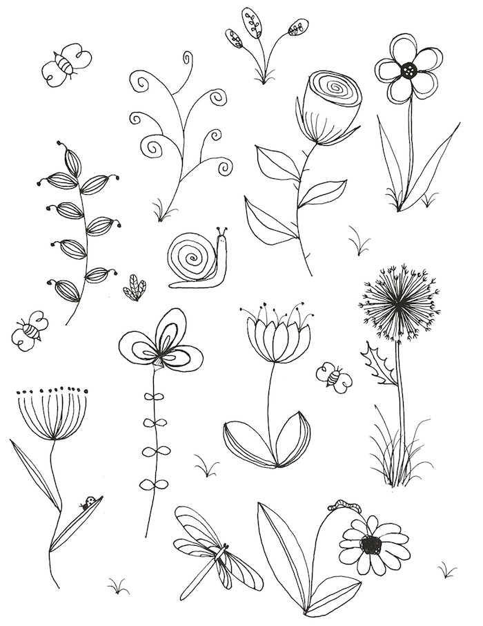 100 top idées & tutos de dessins de fleurs : pour apprendre à dessiner des fleurs 90