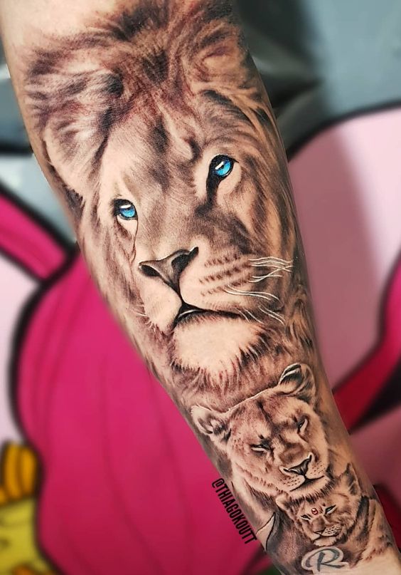 100 top idées de tatouages lion 16