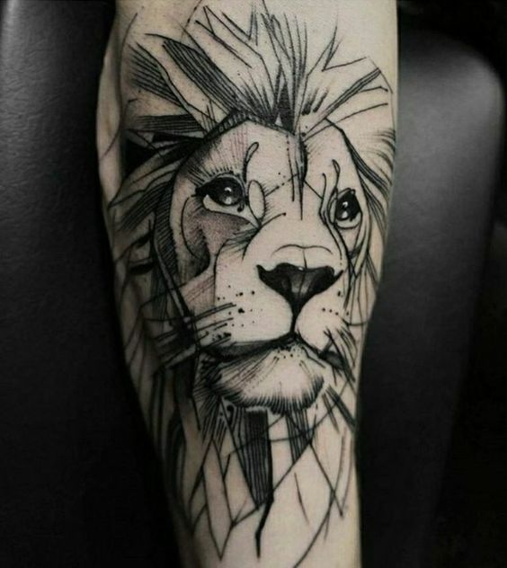 100 top idées de tatouages lion 17