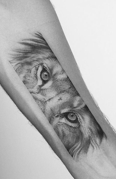 100 top idées de tatouages lion 19