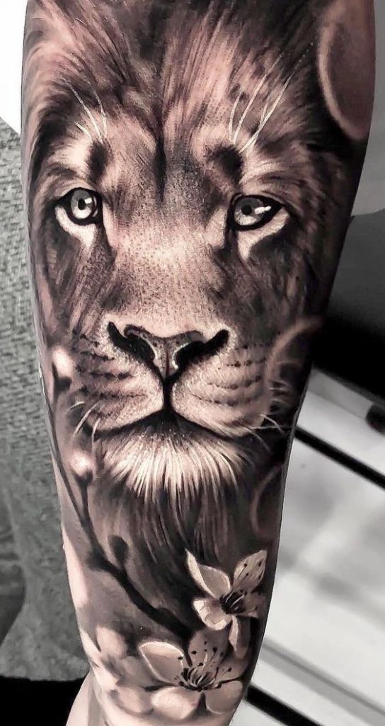 100 top idées de tatouages lion 28