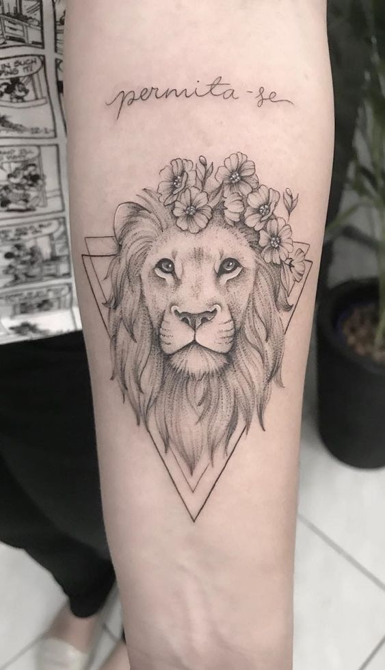 100 top idées de tatouages lion 32