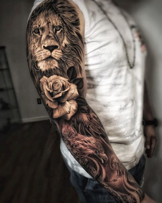 100 top idées de tatouages lion 34